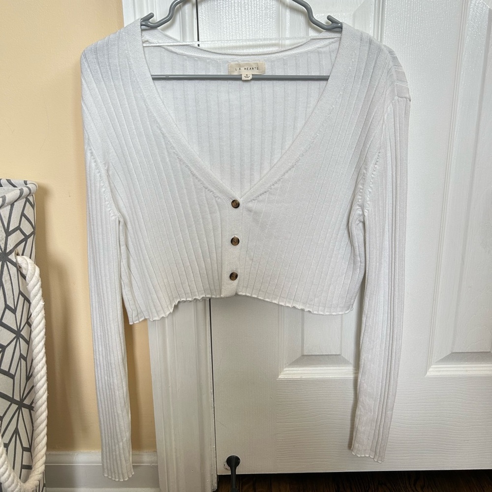 pacsun L.A. hearts cropped sweater